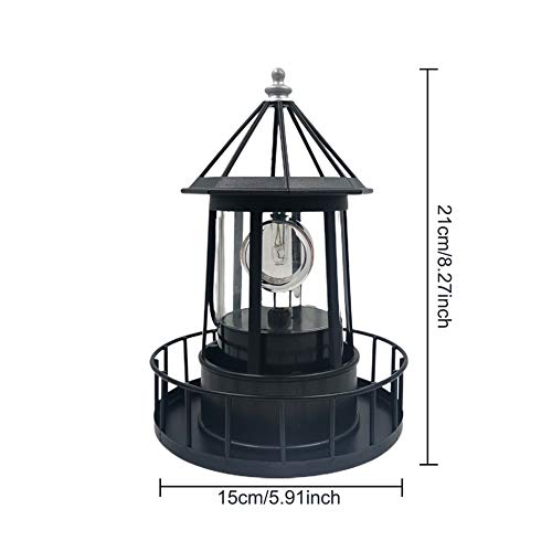 Solar Powered Rotating Lighthouse Lamp K245