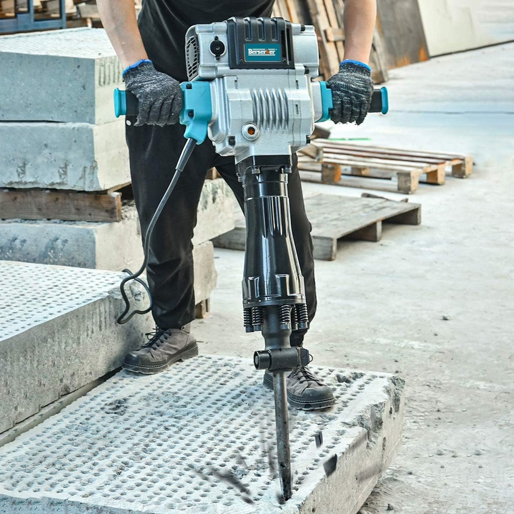 1700W 30-Pound SDS-Hex Jack Hammer with Carrying Case Flat Chisel Bull Point Chisel O754