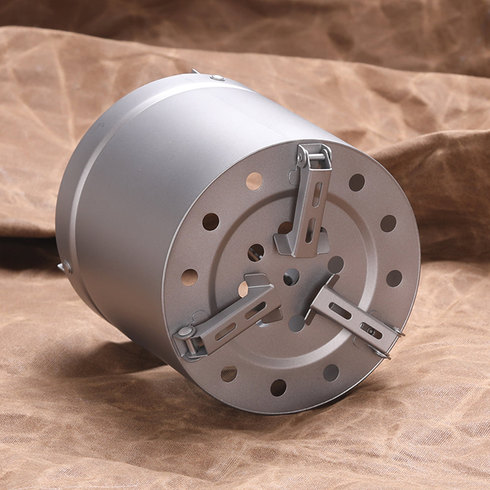 Titanium Camping Stove Ultralight Folding Wood Burning Stove C611964