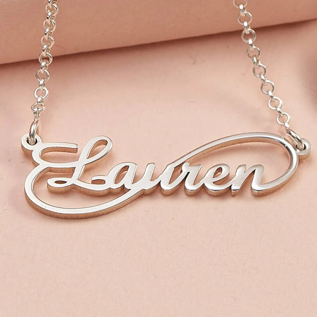 Gold Plated Name Necklace Q82959