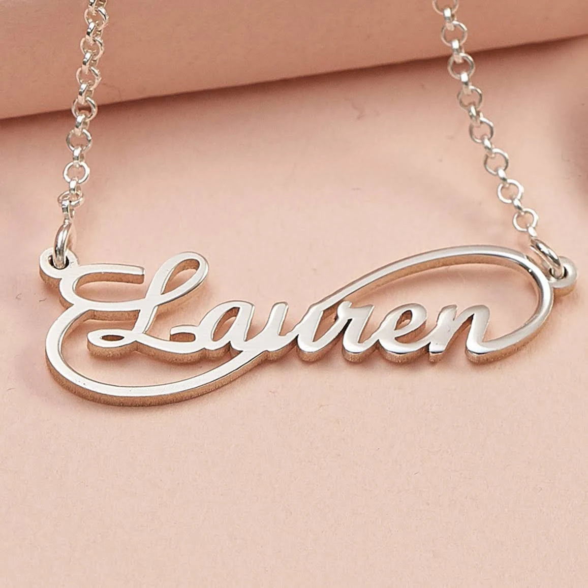 Gold Plated Name Necklace Q82959