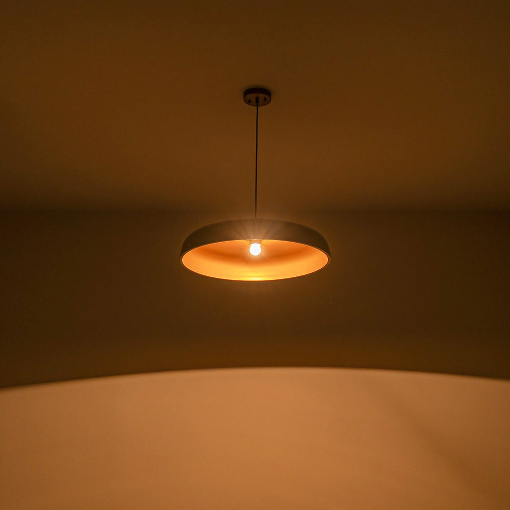 1-Light Dimmable Dome Mid-Century Modern Pendant V987