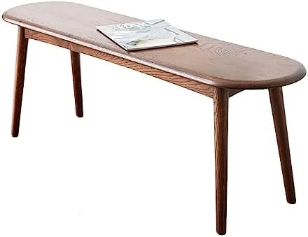Solid Wood Rectangular Dining Bench Oak P4978
