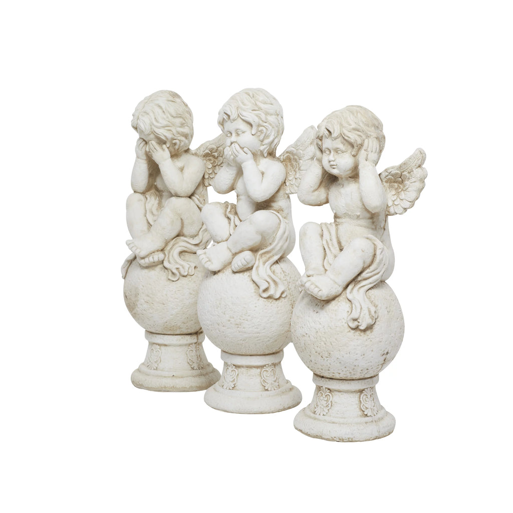 29" Indoor Outdoor Angel Garden Sculpture 3 Pack H870