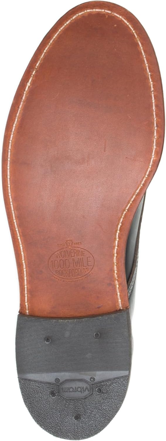 Black Leather 1000 Mile Fashion Boot D900065