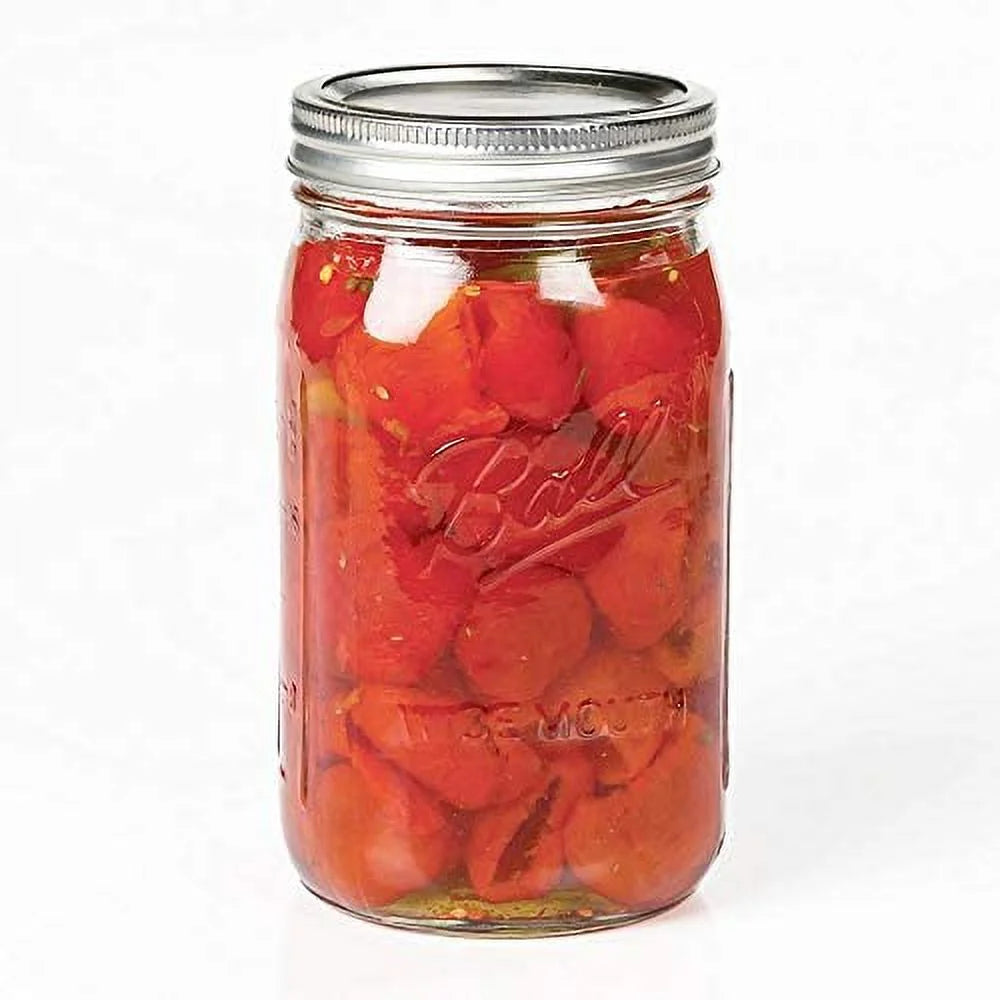 Clear 32 Ounce Quart Jar Set of 12 F598526