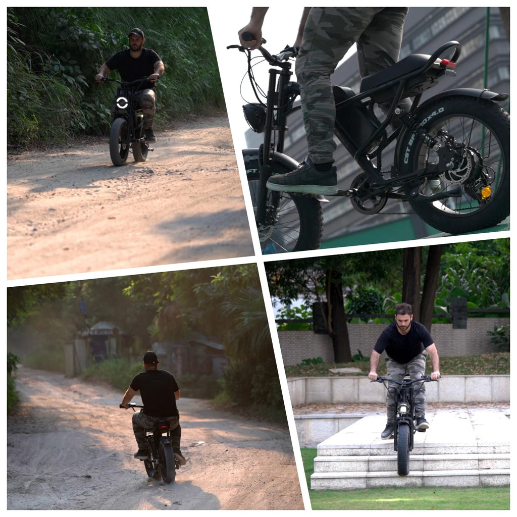 20" x 4.0 Electric Bike with 750W Brushless Motor, 48V 15.6Ah Removable Battery, Shimano 7-Speed Transmission K349715