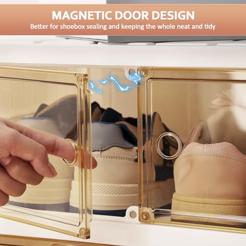 6 Tier 24 Pairs Foldable Plastic Shoe Cabinet R9197