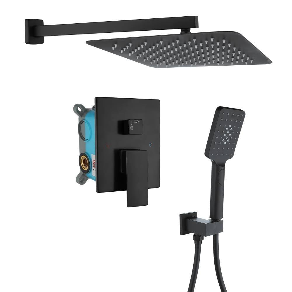 Matte Black Built-in Shower System H536