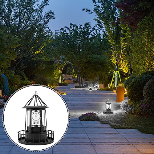 Solar Powered Rotating Lighthouse Lamp K245