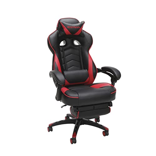 Grey Fabric Gaming Chair with Footrest T234