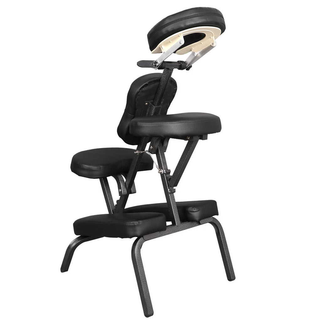 Portable Black Leather Massage Chair R639