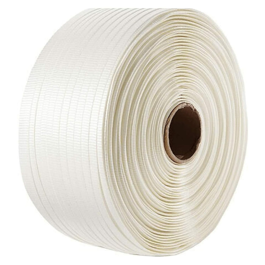 White Heavy Duty Woven Cord Strapping Roll N570358