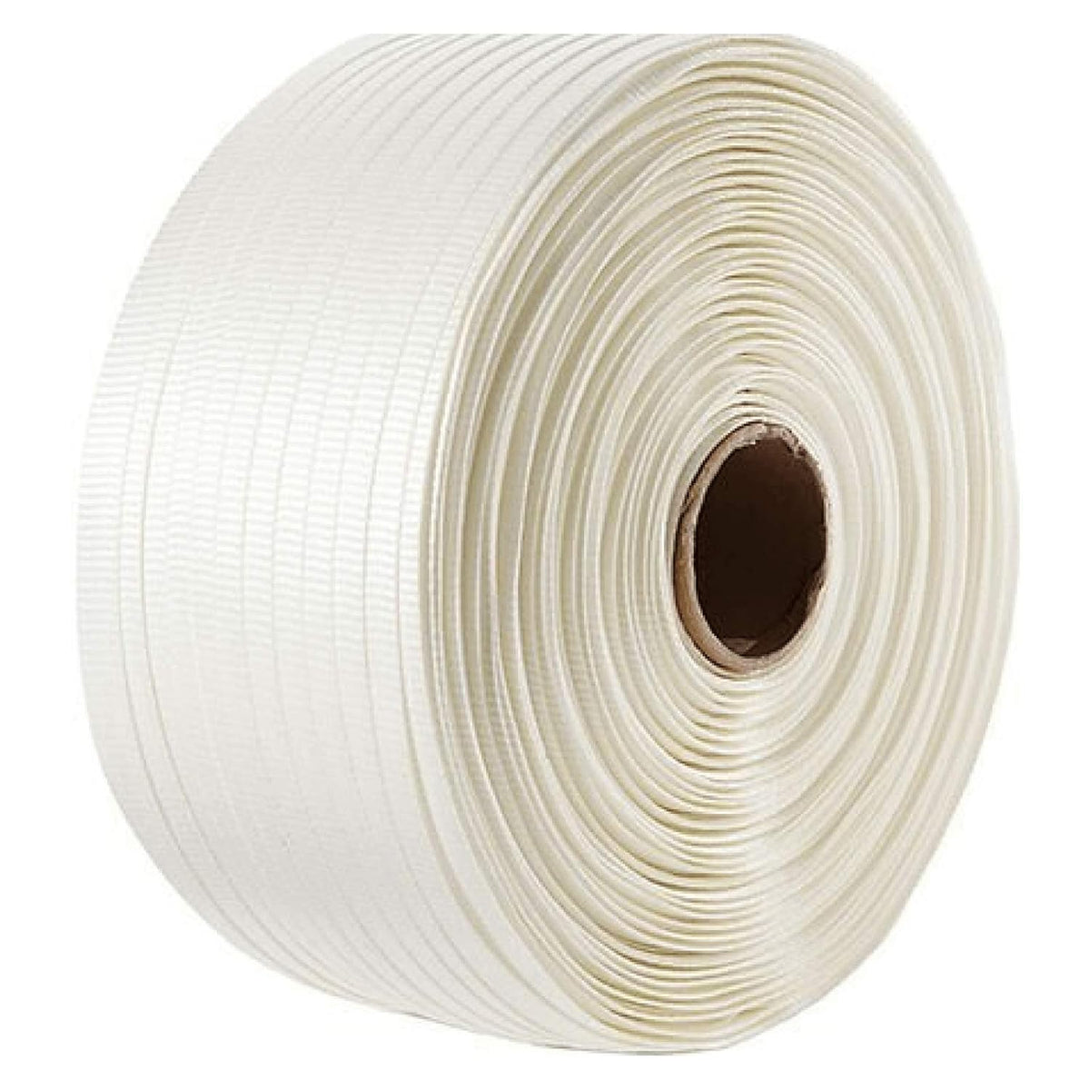 White Heavy Duty Woven Cord Strapping Roll N570358