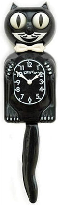 Black Vintage Cat Clock S324