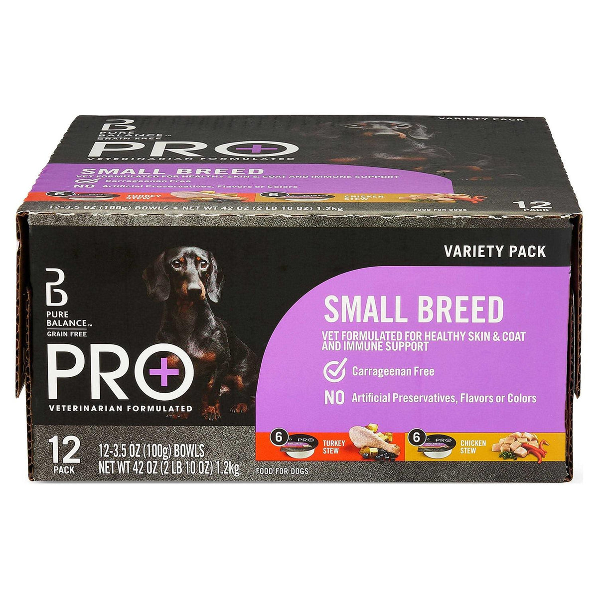 Small Breed Turkey and Chicken Stew Variety Pack Wet Dog Food 3.5oz Cups V78214