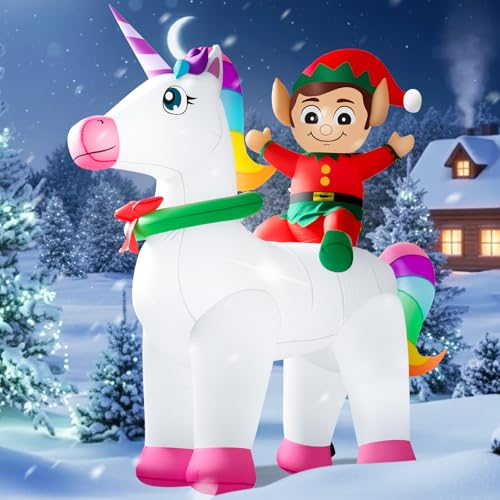 10FT Christmas Inflatables Snowman Outdoor Decorations with LED Lights W503638