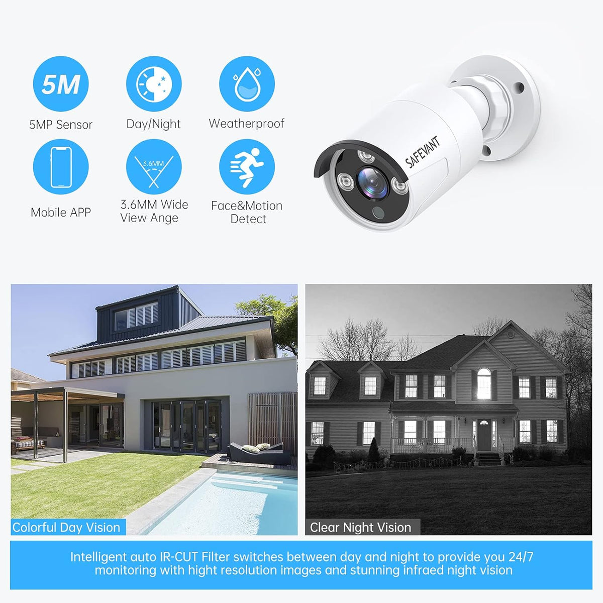 8 Channel 5MP CCTV Security Camera System with 8 Cameras N2029