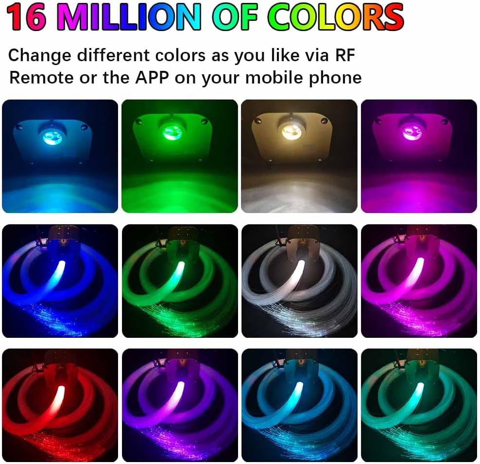 20W RGBW LED Starlight Headliner Light Kit with APP Remote V53354
