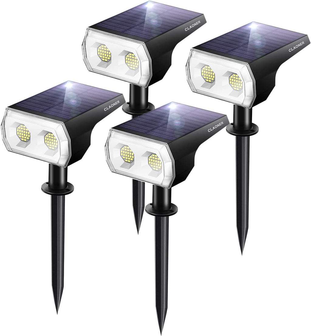 48 LEDs IP65 2 in 1 Solar Spotlights 8 Pack Cold White R27805