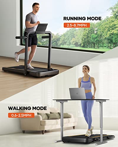 3.0HP Foldable Compact Treadmill with Dual LED Touch Screens N12438