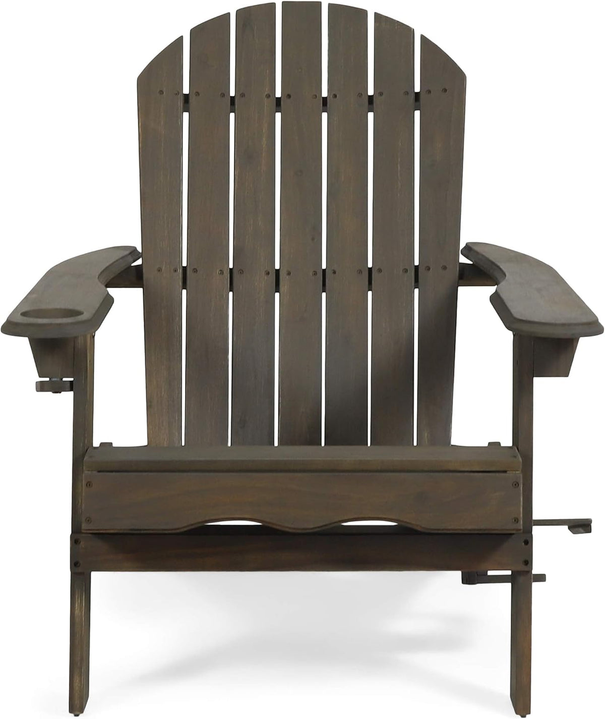 Gray Acacia Wood Folding Adirondack Chair A108425