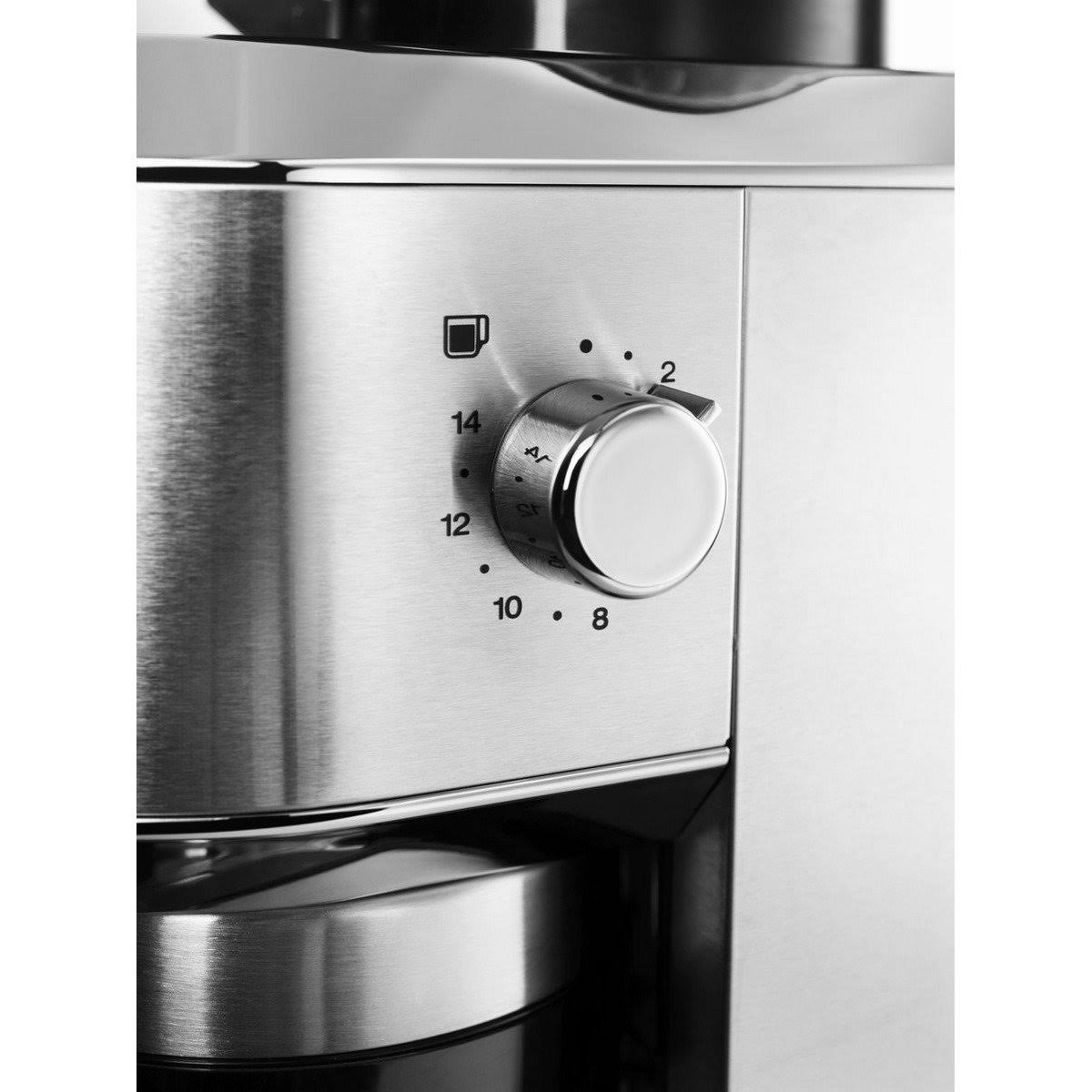 Conical Burr Grinder with Porta Filter Attachment, Silver L7365