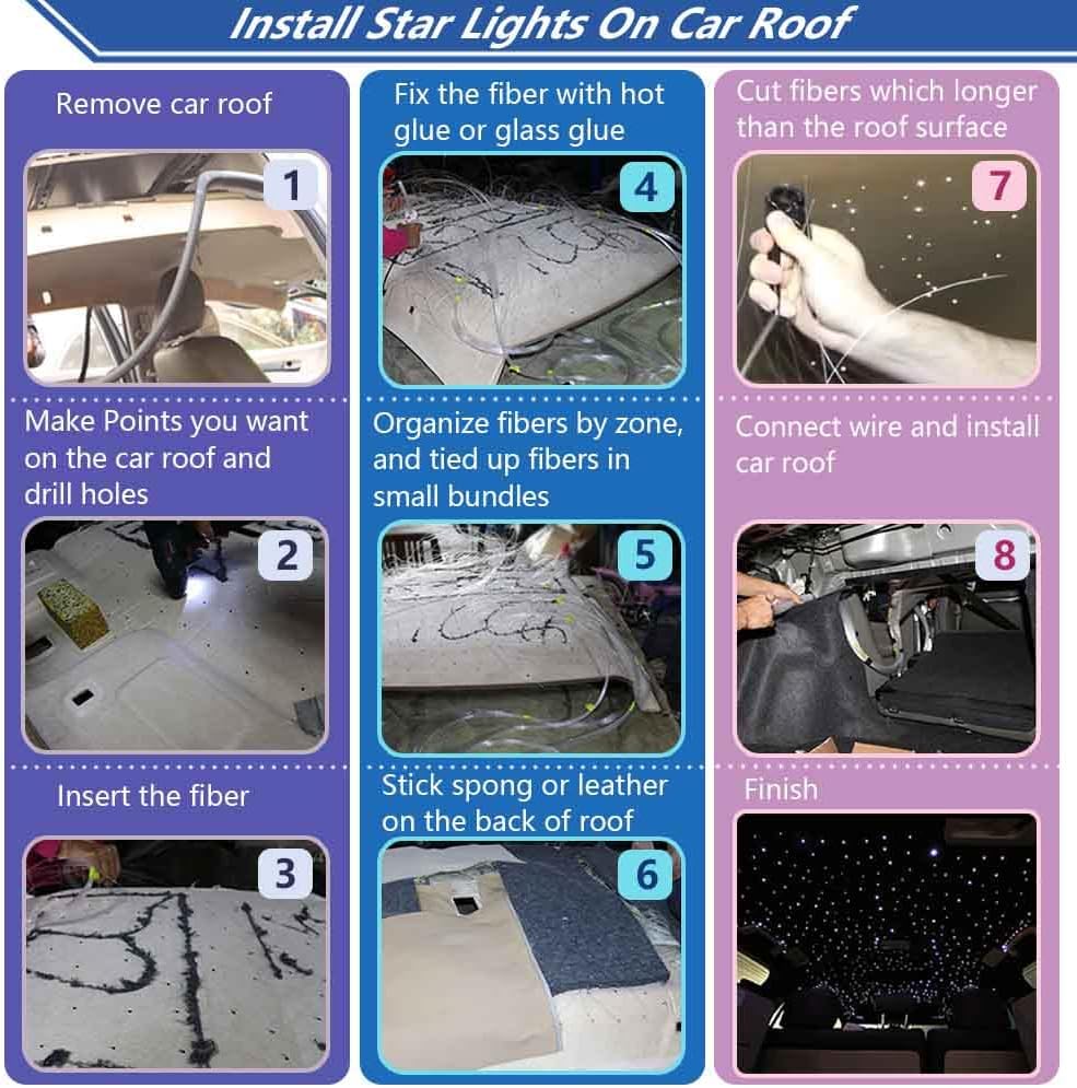 20W RGBW LED Starlight Headliner Light Kit with APP Remote V53354