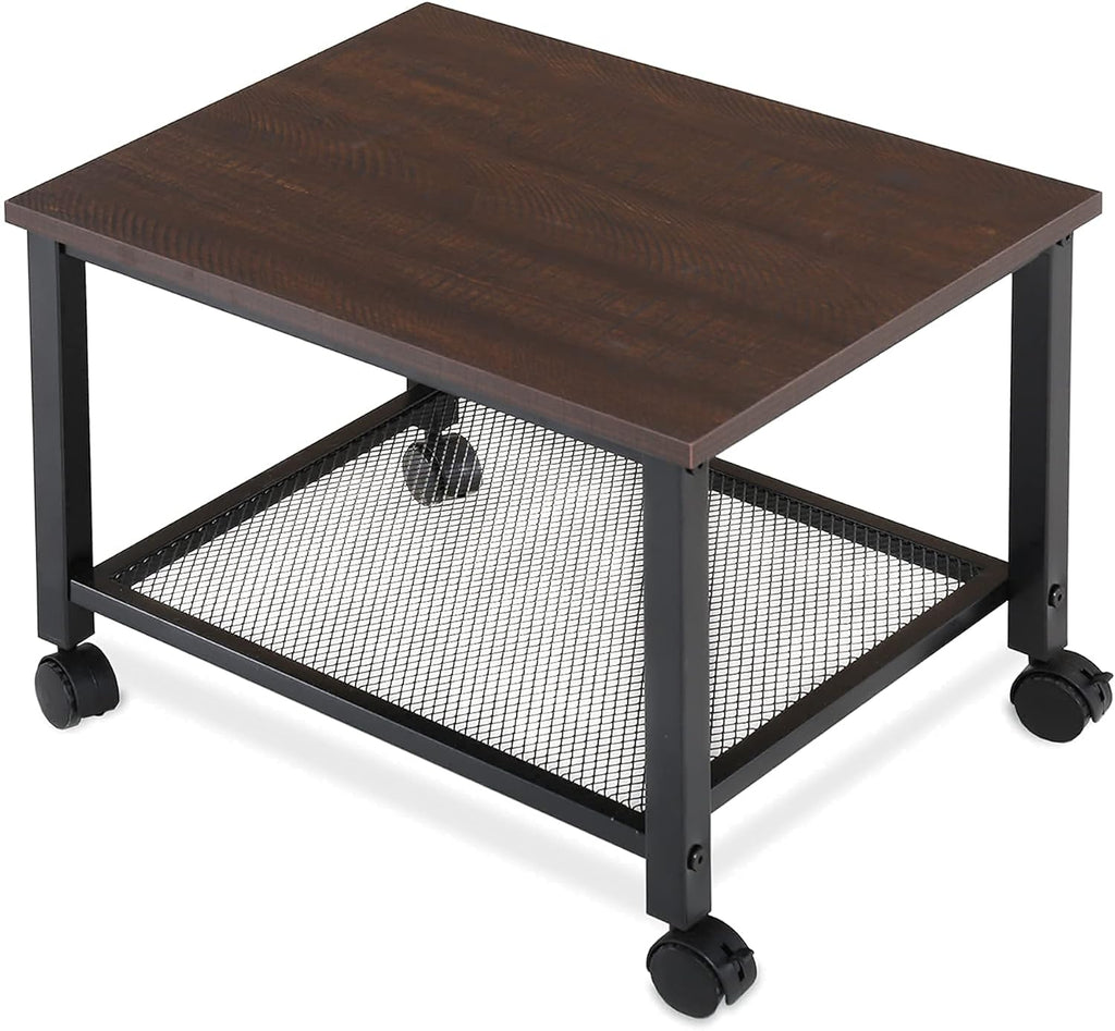 2-Tier Rolling Printer Stand Cart D255