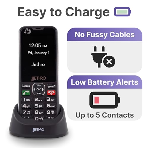 4G Unlocked Senior Cell Phone with Charging Dock Z30354