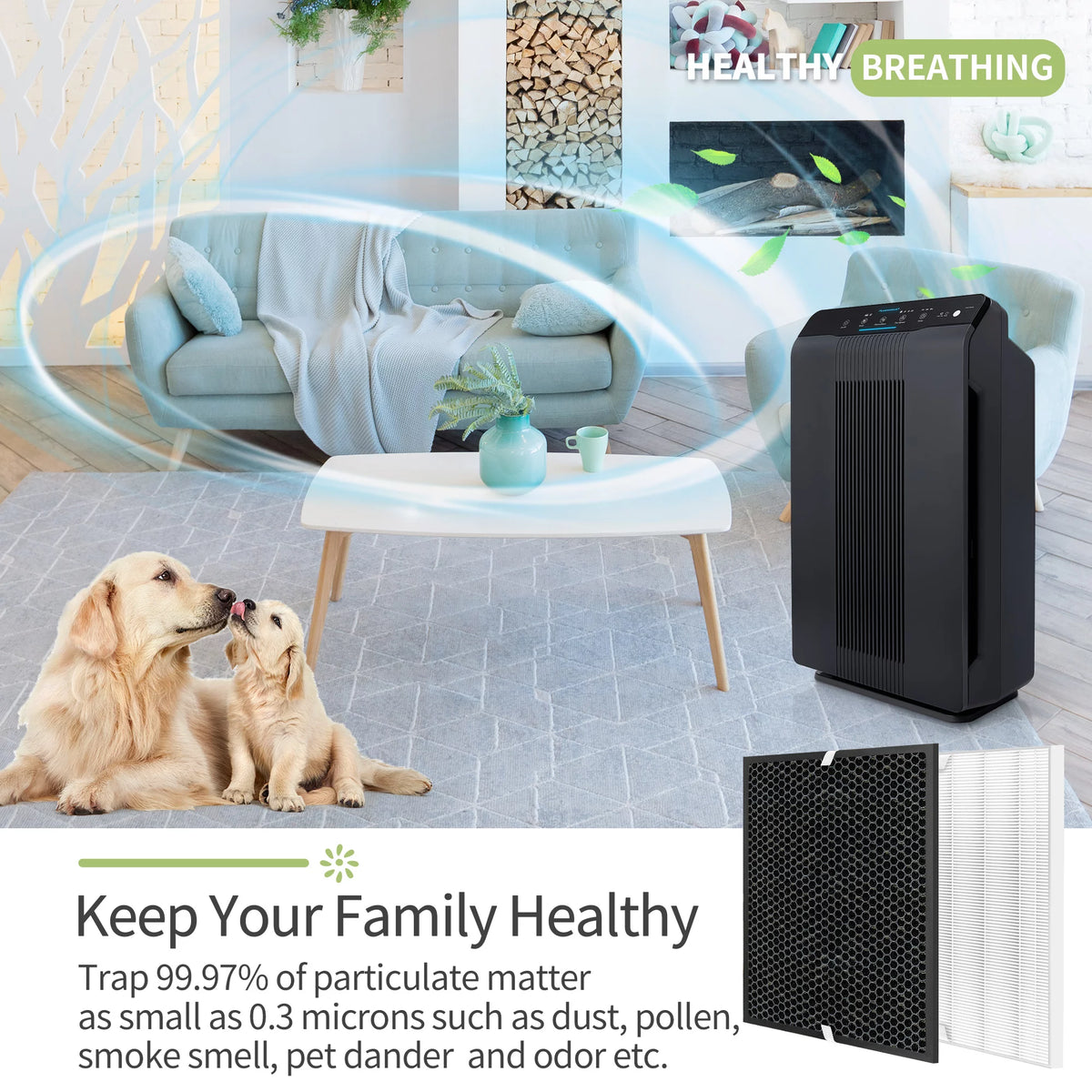 2 Sets H13 HEPA and Activated Carbon Filters L53663