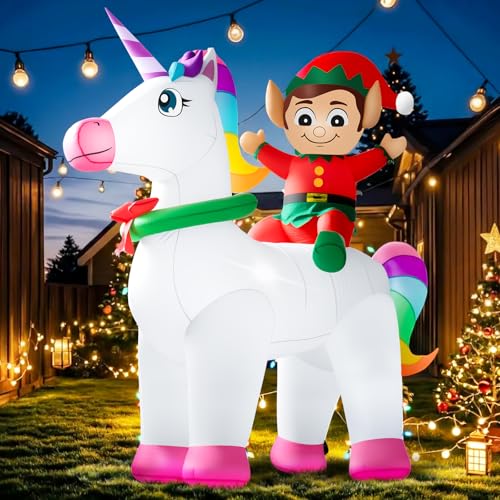 10FT Christmas Inflatables Snowman Outdoor Decorations with LED Lights W503638