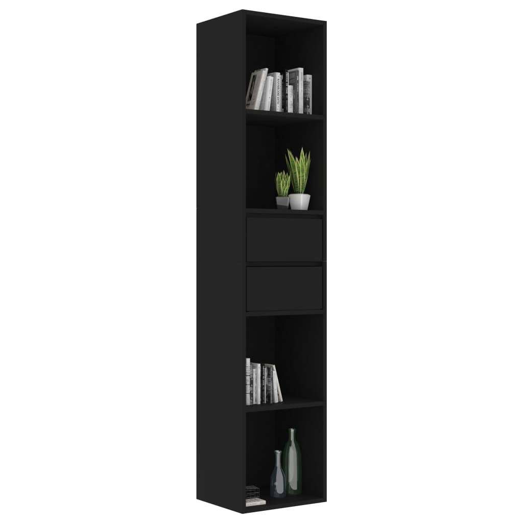 White and Sonoma Oak Chipboard Book Cabinet V59089
