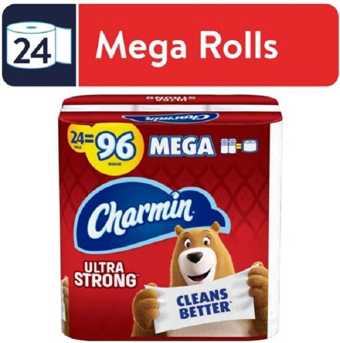 24 Mega Roll Ultra Strong Toilet Paper O3445
