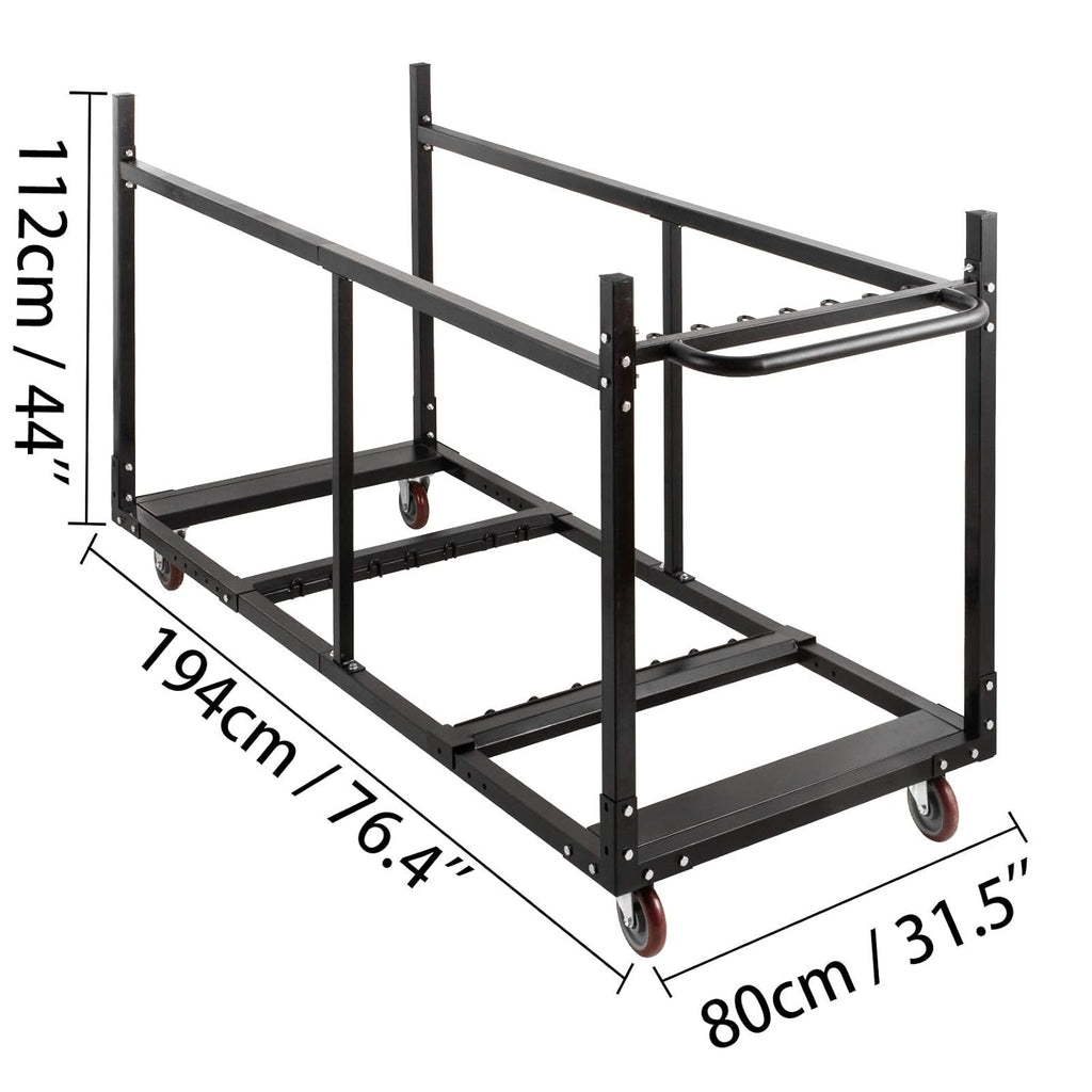 Folding Table Cart with Heavy Duty Steel M5143
