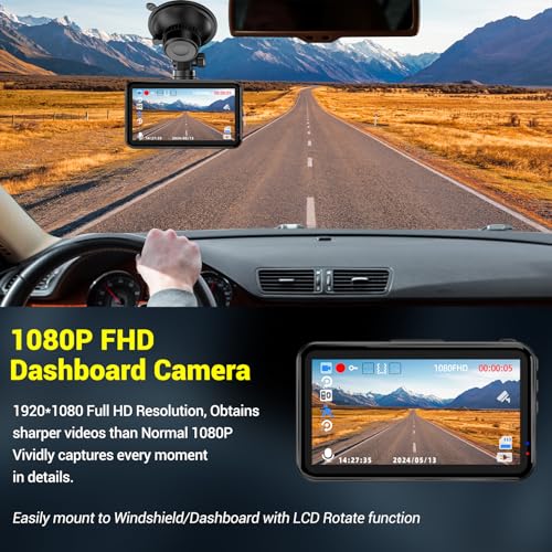 1080P FHD Dash Cam with 32GB Card B587