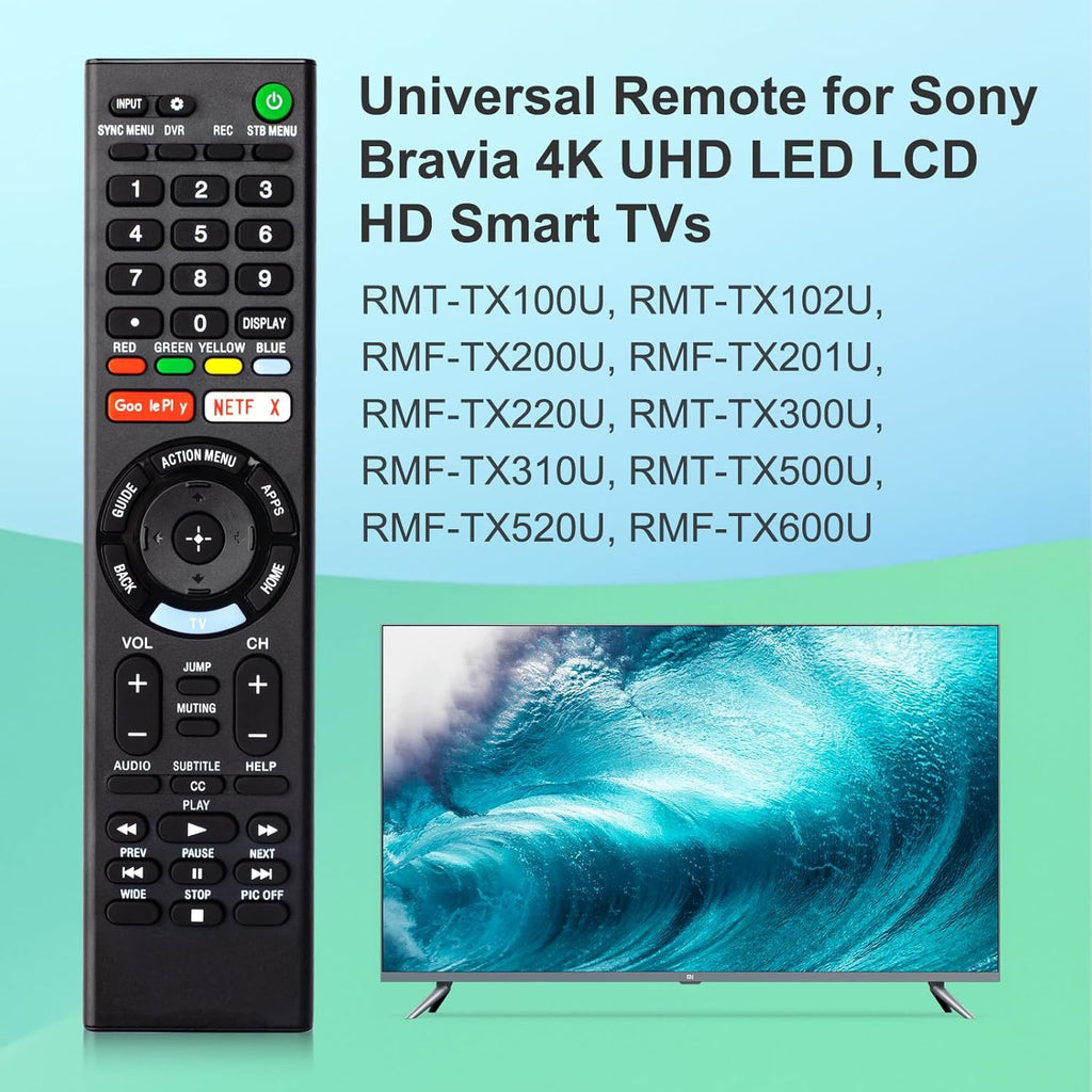 Replacement Remote for Sony TVs B1677