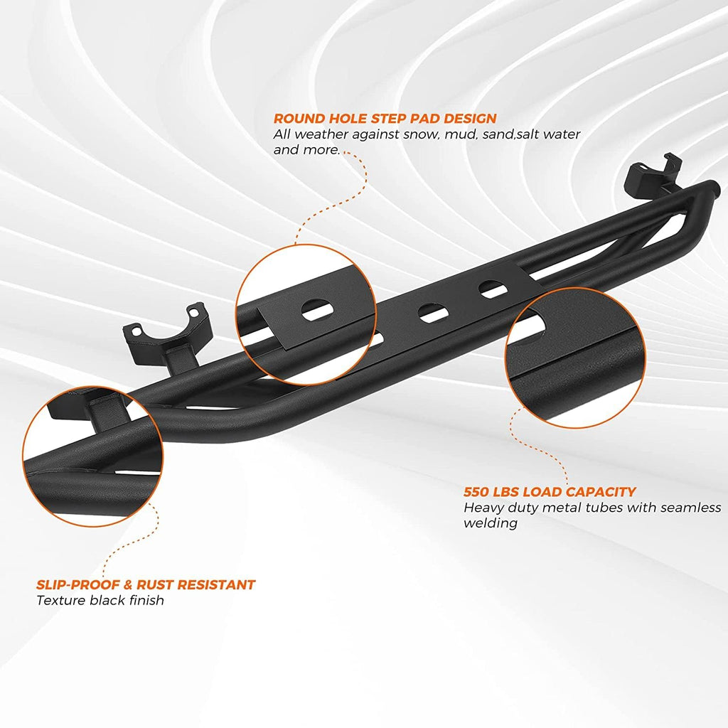 Black Steel Side Step Running Board X287061