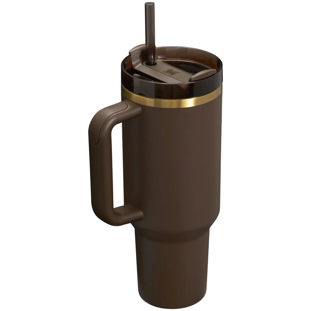 40oz Tumbler - Chocolate Gold Z111