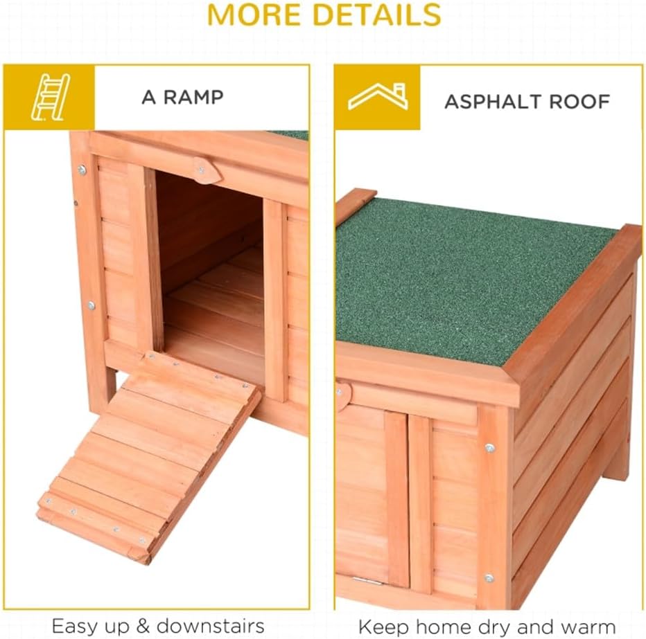 Large Natural Wood Dog House Y57141
