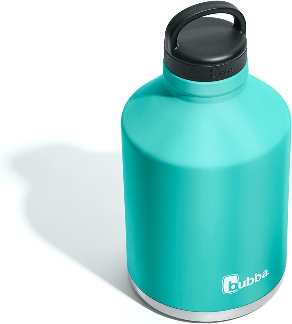 84oz Vacuum-Insulated Stainless Steel Water Bottle with Leak-Proof Lid, Island Teal H96861