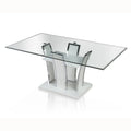 White Glass Top Dining Table I4171