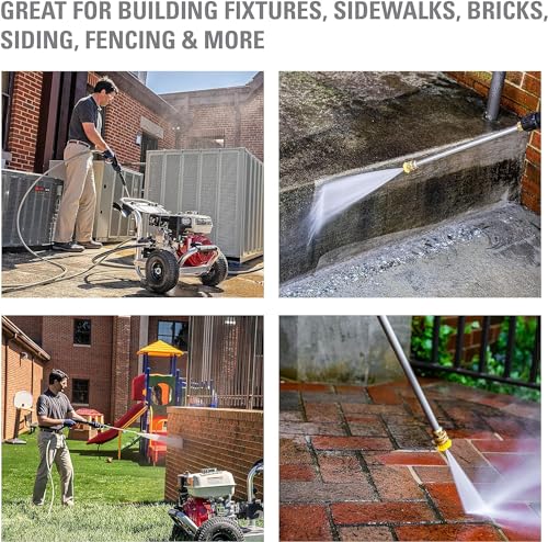4200 PSI Gas Pressure Washer, 4.0 GPM Power Washer, Honda GX390 Engine, 50-Foot Steel-Braided Hose, Aluminum Series K76622