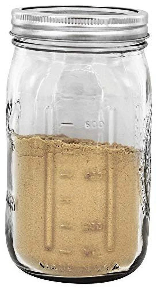 Clear 32 Ounce Quart Jar Set of 12 F598526