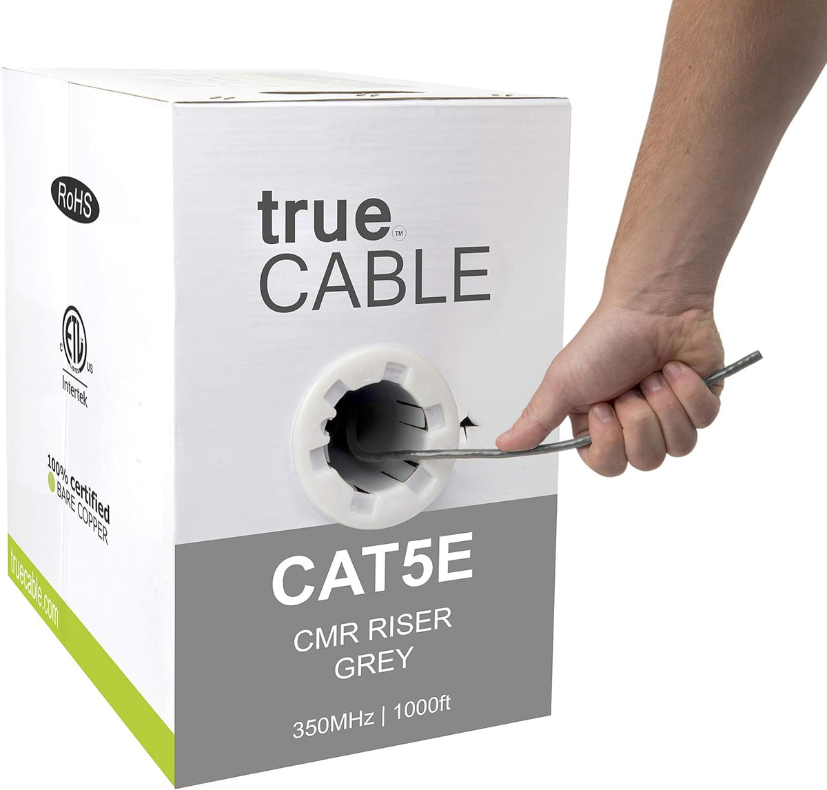 Green 1000ft Cat5e Riser UTP Bulk Ethernet Cable N91326