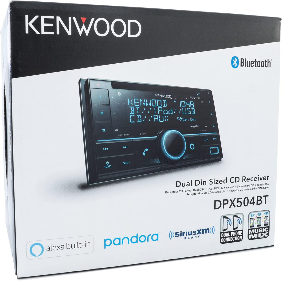 Double DIN CD Receiver with Bluetooth D4641