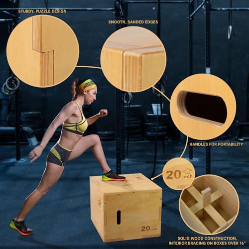 3 in 1 Wooden Plyo Box G112716
