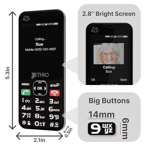 4G Unlocked Senior Cell Phone with Charging Dock Z30354