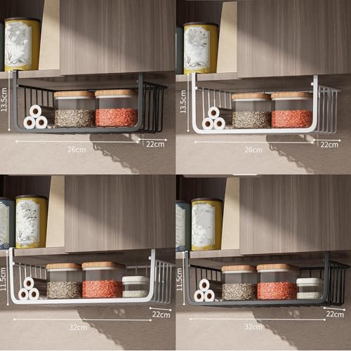 Large Black Under Shelf Wire Basket K311095