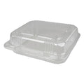 Clear Plastic Hinged Containers 8 x 8 50 oz M8808